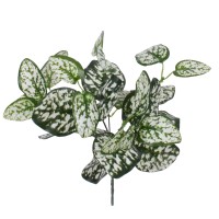 POLKA DOT PLANT  Τεχνητό Φυτό Πόλκα - Μπουκέτο Διακοσμητικών Φυτών - Κλαδιών με Φύλλωμα Πράσινο - Λευκό Υ33cm