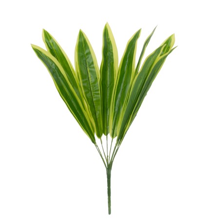 CORN PLANT  Τεχνητό Φυτό Δράκαινα Αρωματική - Μπουκέτο Διακοσμητικών Φυτών - Κλαδιών με Φύλλωμα Πράσινο - Κίτρινο Υ48cm