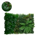 Συνθετικό Τεχνητό Διακοσμητικό Πάνελ Φυλλωσιάς - Κάθετος Κήπος Πυξάρι - Φτέρη - Μονστέρα - Αμάραντος - Πράσινο Μ60 x Υ40 x Π8cm