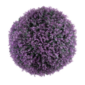 Συνθετικό Τεχνητό Διακοσμητικό Φυτό Θάμνος Πυξάρι Πράσινο - Μωβ Φ56cm