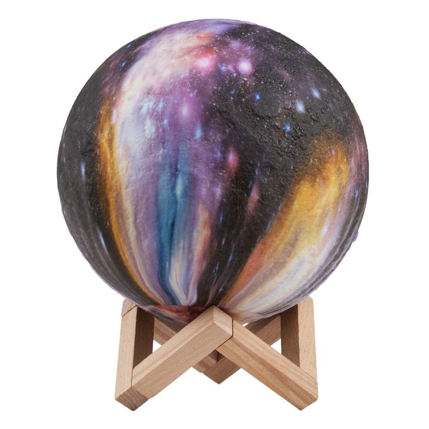 KAOTICA  Μοντέρνο Επιτραπέζιο Φωτιστικό Πορτατίφ LED 6W 360lm 360° DC 5V - Εναλλαγή Φωτισμού μέσω Τηλεχειριστηρίου & Αφής - Dimmable - RGB - Φ20 x Υ25 - Λευκό