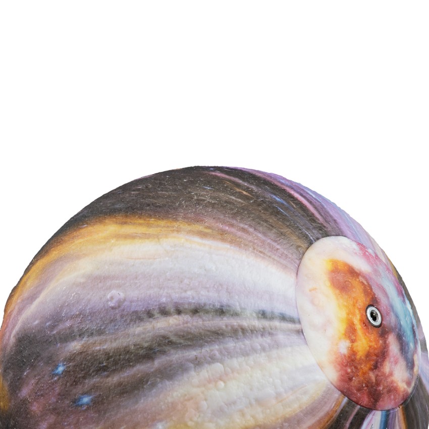 KAOTICA  Μοντέρνο Επιτραπέζιο Φωτιστικό Πορτατίφ LED 6W 360lm 360° DC 5V - Εναλλαγή Φωτισμού μέσω Τηλεχειριστηρίου & Αφής - Dimmable - RGB - Φ20 x Υ25 - Λευκό