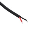 Καλώδιο Τροφοδοσίας DC 2 Μέτρων από Jack Male 2.1x5.5mm σε 2 x 0.3mm Ατερμάτιστο Καλώδιο Μ200 x Π1.1cm Μαύρο
