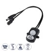 GLOBOSTAR® SENSORE  Ανιχνευτής PIR / Αισθητήρας Κίνησης 180° DC 12-24V 6A 144W Max IP20 - Μ30 x Π4 x Υ2.3cm