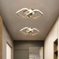 GLOBOSTAR® NORA  Μοντέρνο Φωτιστικό Οροφής LED 22W 2640lm 300° AC 220-240V IP20 Ρυθμιζόμενο Λευκό CCT με On/Off 2700K/4500K/6000K - Lumileds SMD Chip - Λευκό Ματ - Μ40 x Π24 x Υ7cm