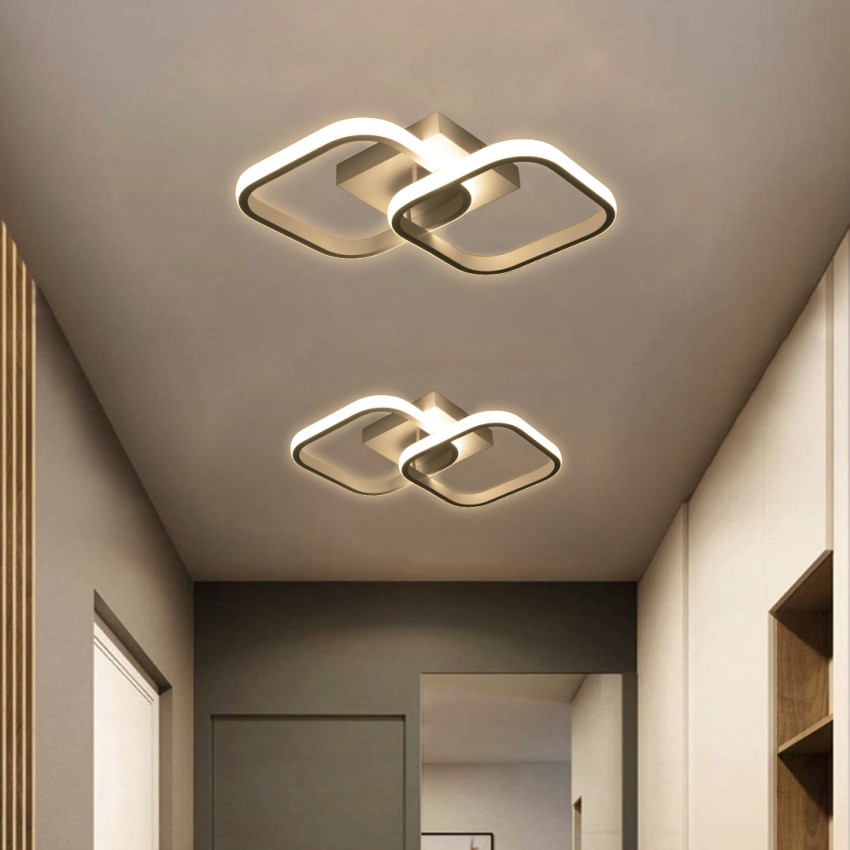 GLOBOSTAR® NORA  Μοντέρνο Φωτιστικό Οροφής LED 22W 2640lm 300° AC 220-240V IP20 Ρυθμιζόμενο Λευκό CCT με On/Off 2700K/4500K/6000K - Lumileds SMD Chip - Λευκό Ματ - Μ40 x Π24 x Υ7cm