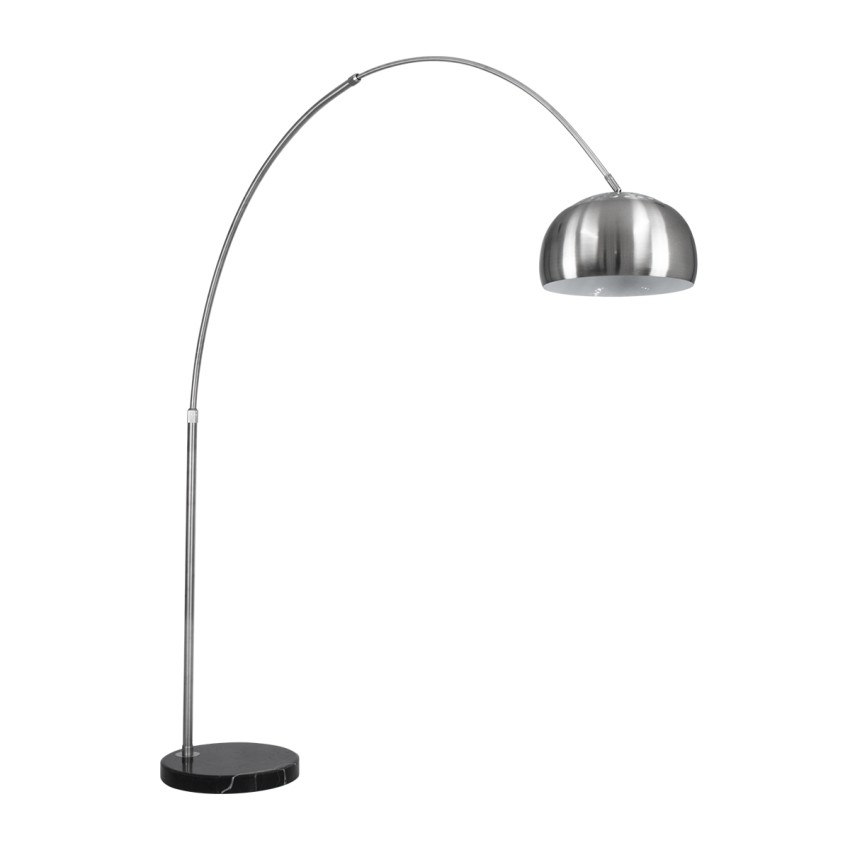 GLOBOSTAR® PRAGUE  Μοντέρνο Επιδαπέδιο Φωτιστικό με Ντουί 1 x E27 AC 220-240V IP20 - Νίκελ Βούρτσας - Μ210 x Π45 x Υ220cm