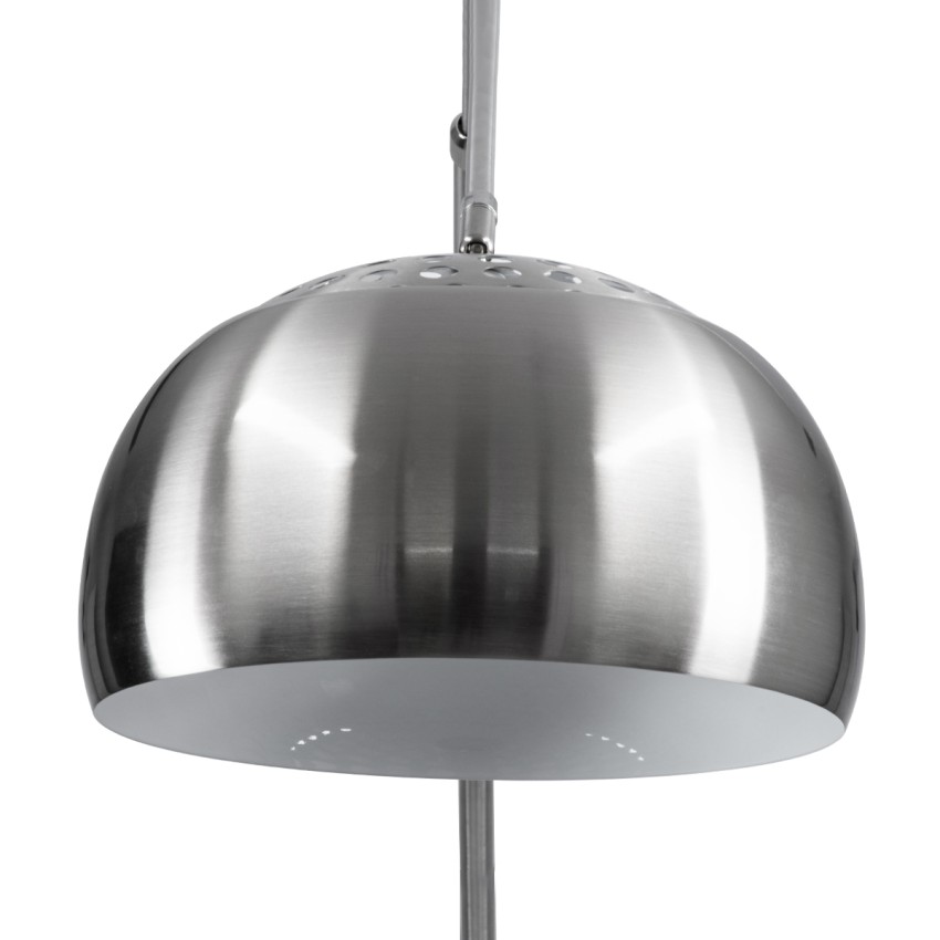 GLOBOSTAR® PRAGUE  Μοντέρνο Επιδαπέδιο Φωτιστικό με Ντουί 1 x E27 AC 220-240V IP20 - Νίκελ Βούρτσας - Μ210 x Π45 x Υ220cm