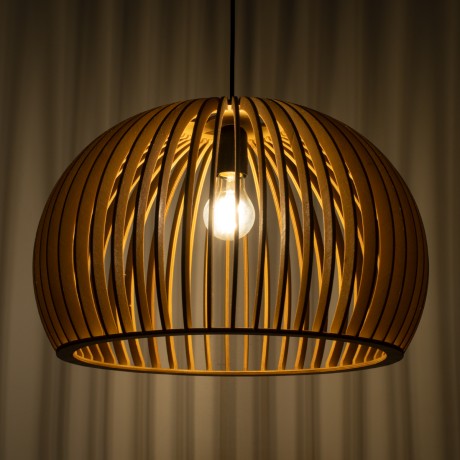GLOBOSTAR® SCANDINAVIA  Boho Κρεμαστό Φωτιστικό Οροφής με Ντουί 1 x E27 AC 220-240V IP20 - Μπεζ - Μ44 x Π44 x Υ28cm