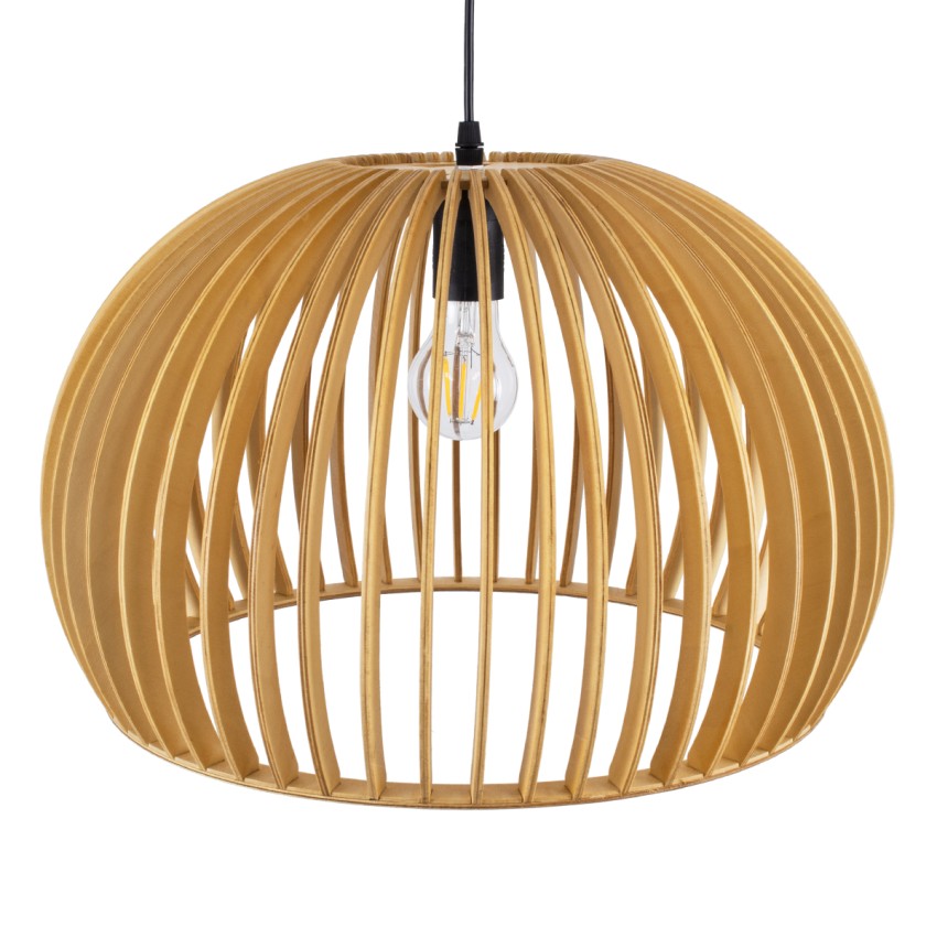 GLOBOSTAR® SCANDINAVIA  Boho Κρεμαστό Φωτιστικό Οροφής με Ντουί 1 x E27 AC 220-240V IP20 - Μπεζ - Μ44 x Π44 x Υ28cm