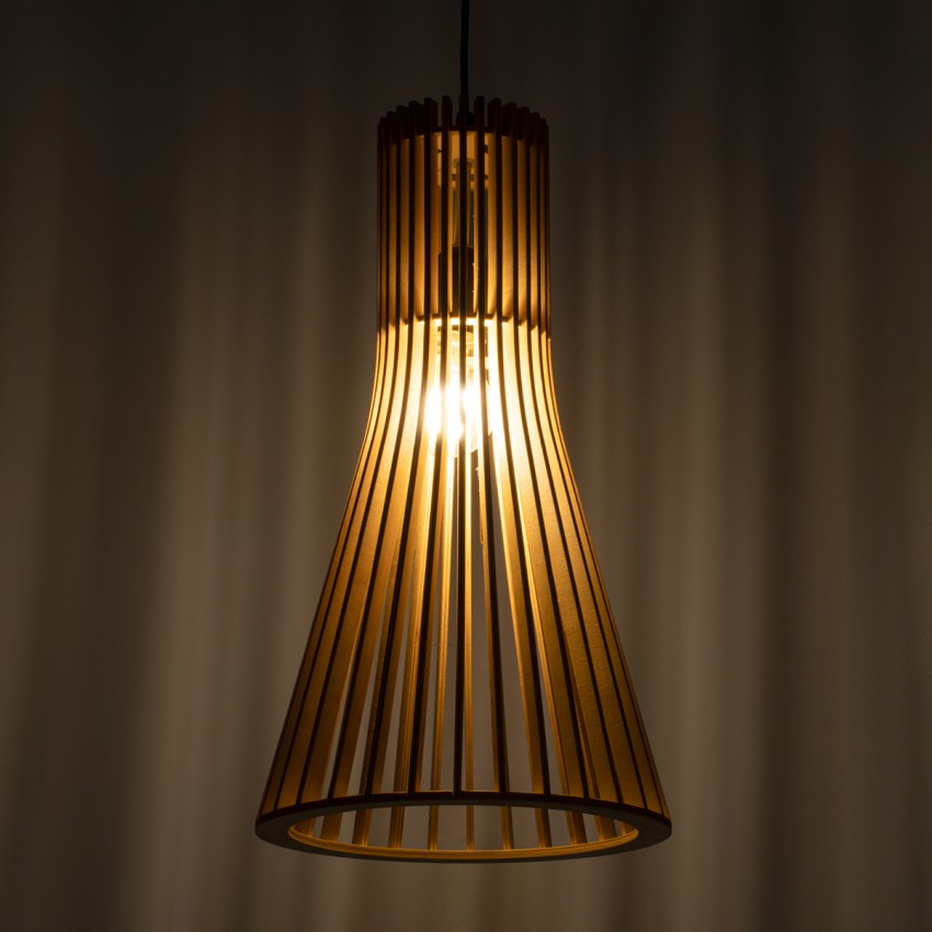 SCANDINAVIA Boho Κρεμαστό Φωτιστικό Πλέγμα Μονόφωτο 1 x E27 IP20 Μπεζ Ξύλο - Μ25 x Π25 x Y45cm SCANDINAVIA Boho Κρεμαστό Φωτιστικό Πλέγμα Μονόφωτο 1 x E27 IP20 Μπεζ Ξύλο - Μ25 x Π25 x Y45cm