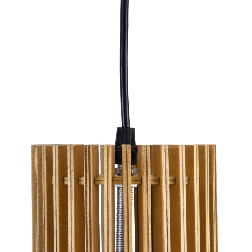 GLOBOSTAR® SCANDINAVIA  Boho Κρεμαστό Φωτιστικό Οροφής με Ντουί 1 x E27 AC 220-240V IP20 - Μπεζ - Μ25 x Π25 x Υ45cm