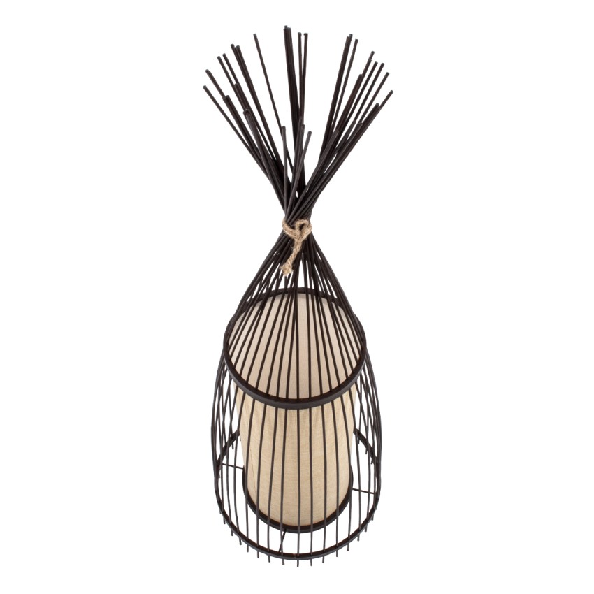 AZORES  Boho Επιδαπέδιο Φωτιστικό Μονόφωτο 1 x E27 IP20 Καφέ & Μπεζ Ξύλο - Μ30 x Π30 x Υ90cm AZORES  Boho Επιδαπέδιο Φωτιστικό Μονόφωτο 1 x E27 IP20 Καφέ & Μπεζ Ξύλο - Μ30 x Π30 x Υ90cm