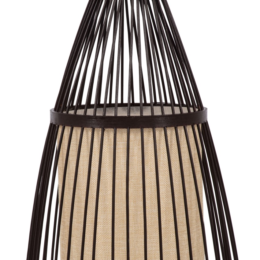 AZORES  Boho Επιδαπέδιο Φωτιστικό Μονόφωτο 1 x E27 IP20 Καφέ & Μπεζ Ξύλο - Μ30 x Π30 x Υ90cm AZORES  Boho Επιδαπέδιο Φωτιστικό Μονόφωτο 1 x E27 IP20 Καφέ & Μπεζ Ξύλο - Μ30 x Π30 x Υ90cm