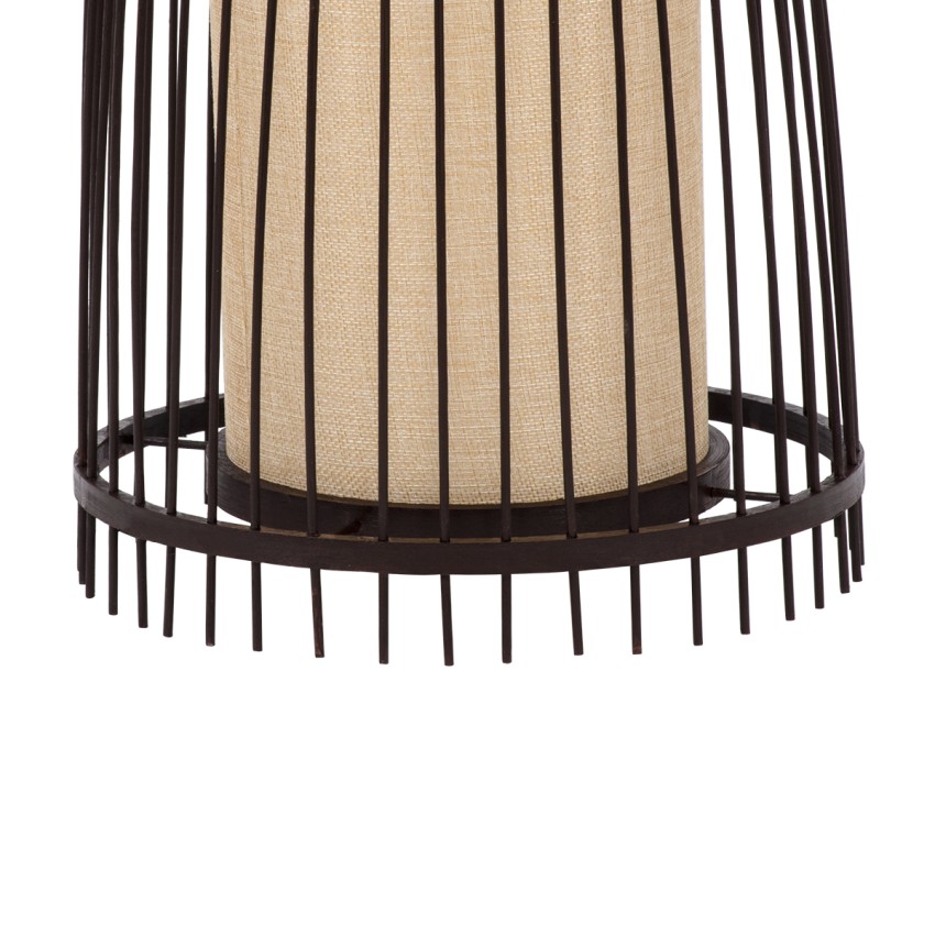 AZORES  Boho Επιδαπέδιο Φωτιστικό Μονόφωτο 1 x E27 IP20 Καφέ & Μπεζ Ξύλο - Μ30 x Π30 x Υ90cm AZORES  Boho Επιδαπέδιο Φωτιστικό Μονόφωτο 1 x E27 IP20 Καφέ & Μπεζ Ξύλο - Μ30 x Π30 x Υ90cm