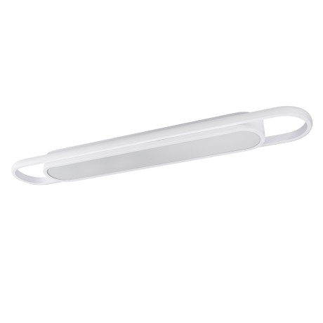 GLOBOSTAR® IGOR  Μοντέρνο Φωτιστικό Οροφής LED 48W 5760lm 210° AC 220-240V IP20 Ρυθμιζόμενο Λευκό CCT με On/Off 2700K/4500K/6000K - Lumileds SMD Chip - Λευκό Ματ - Μ81 x Π13 x Υ4.5cm