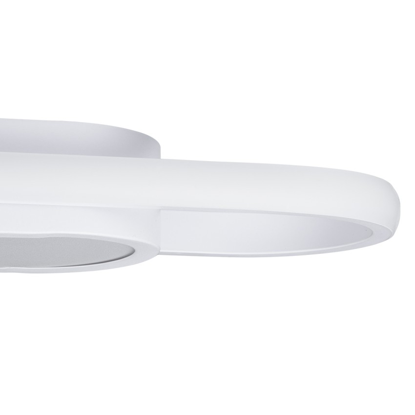 GLOBOSTAR® IGOR  Μοντέρνο Φωτιστικό Οροφής LED 48W 5760lm 210° AC 220-240V IP20 Ρυθμιζόμενο Λευκό CCT με On/Off 2700K/4500K/6000K - Lumileds SMD Chip - Λευκό Ματ - Μ81 x Π13 x Υ4.5cm