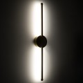 GLOBOSTAR® DIADEM  Μοντέρνο Φωτιστικό Τοίχου - Απλίκα LED 9W 900lm 120° AC 220-240V IP20 Ρυθμιζόμενο Λευκό CCT με On/Off 2700K/4500K/6000K - Lumileds SMD Chip - Σατινέ Χρυσό Βούρτσας - Μ10 x Π4 x Υ60cm