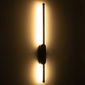 HARLEM  Φωτιστικό Τοίχου - Απλίκα Design LED CCT 9W 1080lm 120° AC 220-240V - Εναλλαγή Φωτισμού μέσω Διακόπτη On/Off All In One Ψυχρό 6000k+Φυσικό 4500k+Θερμό 2700k Μ5 x Π4 x Υ60cm - Χρυσό