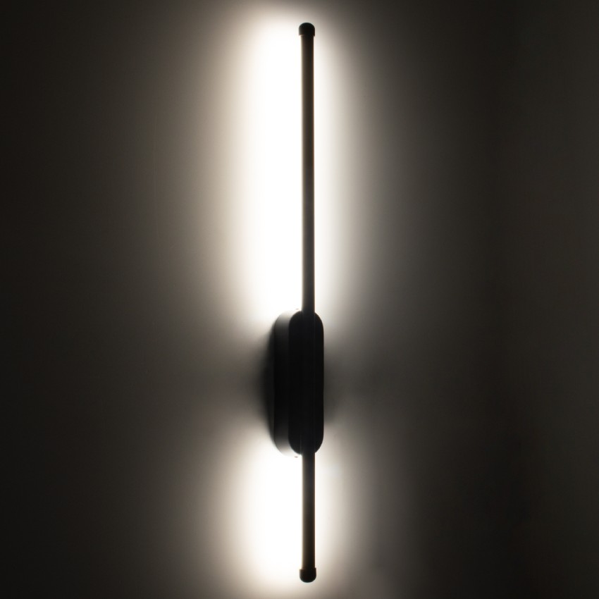 HARLEM  Φωτιστικό Τοίχου - Απλίκα Design LED CCT 9W 1080lm 120° AC 220-240V - Εναλλαγή Φωτισμού μέσω Διακόπτη On/Off All In One Ψυχρό 6000k+Φυσικό 4500k+Θερμό 2700k Μ5 x Π4 x Υ60cm - Χρυσό