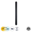 GLOBOSTAR® HOUSTON  Μοντέρνο Φωτιστικό Τοίχου - Απλίκα LED 18W 2160lm 360° AC 220-240V IP20 Ρυθμιζόμενο Λευκό CCT με On/Off 2700K/4500K/6000K - Lumileds SMD Chip - Μαύρο Ματ - Μ6 x Π3 x Υ60cm