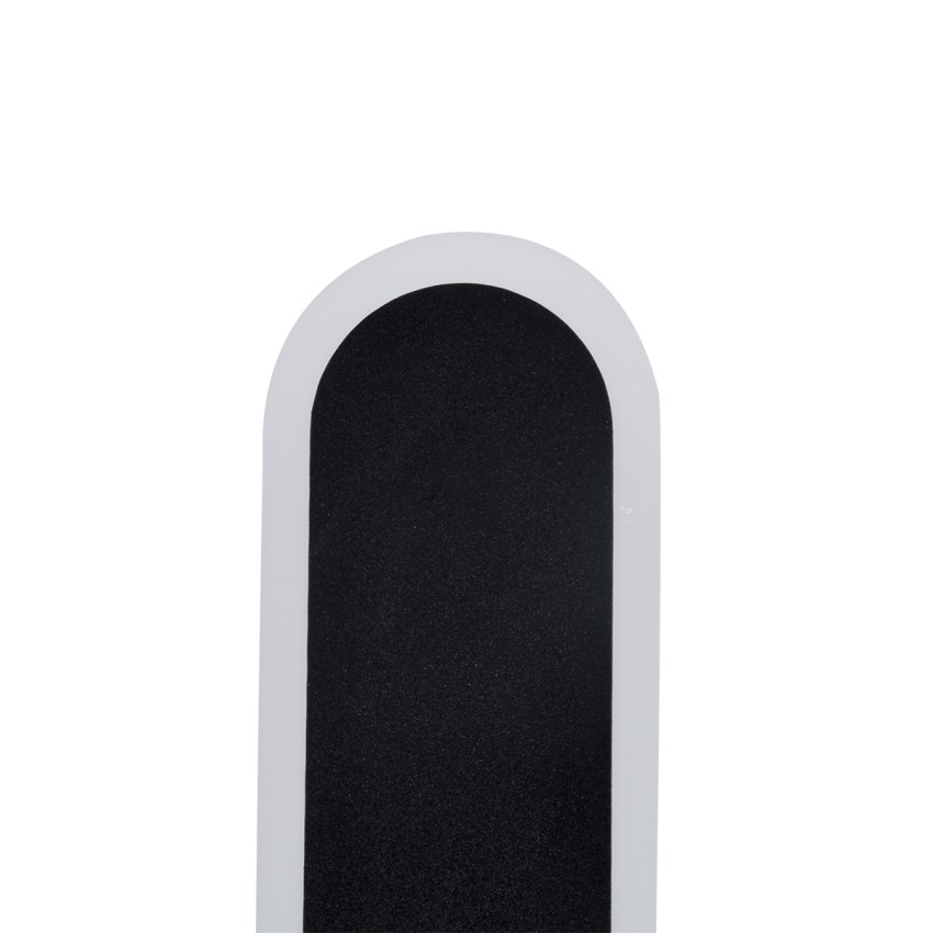 GLOBOSTAR® HOUSTON  Μοντέρνο Φωτιστικό Τοίχου - Απλίκα LED 18W 2160lm 360° AC 220-240V IP20 Ρυθμιζόμενο Λευκό CCT με On/Off 2700K/4500K/6000K - Lumileds SMD Chip - Μαύρο Ματ - Μ6 x Π3 x Υ60cm