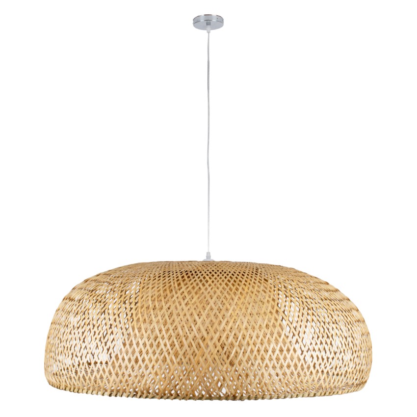 GLOBOSTAR® SAN TROPEZ  Boho Κρεμαστό Φωτιστικό Οροφής με Ντουί 1 x E27 AC 220-240V IP20 - Μπεζ - Μ100 x Π100 x Y35cm