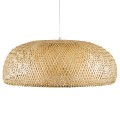 GLOBOSTAR® SAN TROPEZ  Boho Κρεμαστό Φωτιστικό Οροφής με Ντουί 1 x E27 AC 220-240V IP20 - Μπεζ - Μ100 x Π100 x Y35cm