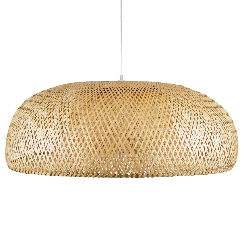 GLOBOSTAR® SAN TROPEZ  Boho Κρεμαστό Φωτιστικό Οροφής με Ντουί 1 x E27 AC 220-240V IP20 - Μπεζ - Μ100 x Π100 x Y35cm
