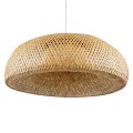GLOBOSTAR® SAN TROPEZ  Boho Κρεμαστό Φωτιστικό Οροφής με Ντουί 1 x E27 AC 220-240V IP20 - Μπεζ - Μ100 x Π100 x Y35cm