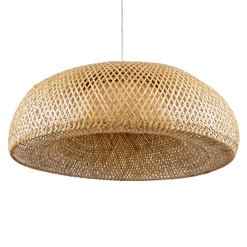 GLOBOSTAR® SAN TROPEZ  Boho Κρεμαστό Φωτιστικό Οροφής με Ντουί 1 x E27 AC 220-240V IP20 - Μπεζ - Μ100 x Π100 x Y35cm