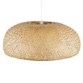 GLOBOSTAR® SAN TROPEZ  Boho Κρεμαστό Φωτιστικό Οροφής με Ντουί 1 x E27 AC 220-240V IP20 - Μπεζ - Μ100 x Π100 x Y35cm