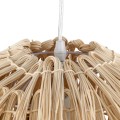 GLOBOSTAR® ARCHIPELAGO  Boho Κρεμαστό Φωτιστικό Οροφής με Ντουί 1 x E27 AC 220-240V IP20 - Μπεζ - Μ40 x Π40 x Υ63cm