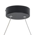 GLOBOSTAR® ROME  Μοντέρνο Κρεμαστό Φωτιστικό Οροφής LED 24W 2640lm 200° AC 220-240V IP20 Ρυθμιζόμενο Λευκό CCT με On/Off 2700K/4500K/6000K - Lumileds SMD Chip - Μαύρο Ματ - Μ65.5 x Π4 x Υ33cm