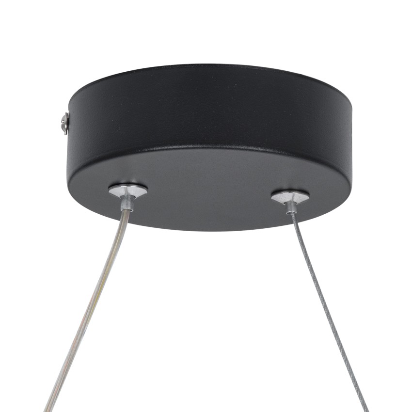 GLOBOSTAR® ROME  Μοντέρνο Κρεμαστό Φωτιστικό Οροφής LED 24W 2640lm 200° AC 220-240V IP20 Ρυθμιζόμενο Λευκό CCT με On/Off 2700K/4500K/6000K - Lumileds SMD Chip - Μαύρο Ματ - Μ65.5 x Π4 x Υ33cm