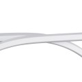 GLOBOSTAR® ROME  Μοντέρνο Κρεμαστό Φωτιστικό Οροφής LED 24W 2640lm 200° AC 220-240V IP20 Ρυθμιζόμενο Λευκό CCT με On/Off 2700K/4500K/6000K - Lumileds SMD Chip - Λευκό Ματ - Μ65.5 x Π4 x Υ33cm
