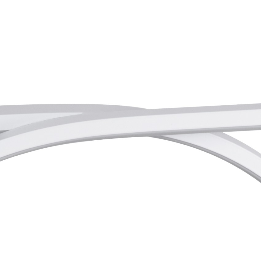 GLOBOSTAR® ROME  Μοντέρνο Κρεμαστό Φωτιστικό Οροφής LED 24W 2640lm 200° AC 220-240V IP20 Ρυθμιζόμενο Λευκό CCT με On/Off 2700K/4500K/6000K - Lumileds SMD Chip - Λευκό Ματ - Μ65.5 x Π4 x Υ33cm