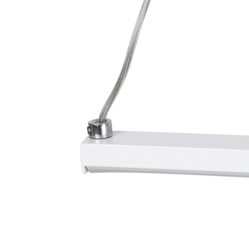 GLOBOSTAR® ROME  Μοντέρνο Κρεμαστό Φωτιστικό Οροφής LED 24W 2640lm 200° AC 220-240V IP20 Ρυθμιζόμενο Λευκό CCT με On/Off 2700K/4500K/6000K - Lumileds SMD Chip - Λευκό Ματ - Μ65.5 x Π4 x Υ33cm