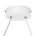GLOBOSTAR® ROME  Μοντέρνο Κρεμαστό Φωτιστικό Οροφής LED 24W 2640lm 200° AC 220-240V IP20 Ρυθμιζόμενο Λευκό CCT με On/Off 2700K/4500K/6000K - Lumileds SMD Chip - Λευκό Ματ - Μ65.5 x Π4 x Υ33cm