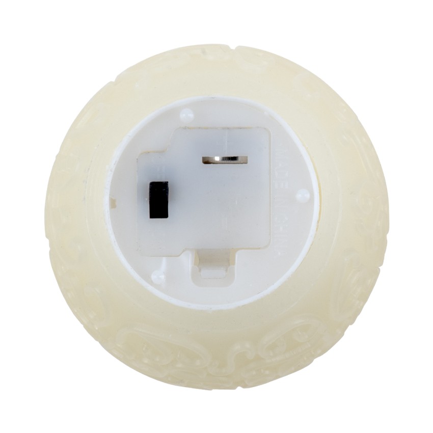 CANDLE  Διακοσμητικό Realistic Κερί με LED Εφέ Κινούμενης Φλόγας - Μπαταρίας 3 x LR1130 Θερμό Λευκό 2700K Μπεζ D6 x H5cm