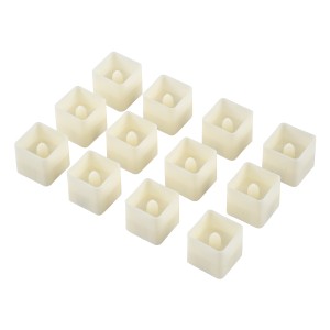 CANDLE  ΣΕΤ 12 x Διακοσμητικά Realistic Κεράκια με LED Εφέ Κινούμενης Φλόγας - Μπαταρίας 12 x CR2032 Θερμό Λευκό 2700K Μπεζ L3.5 x W3.5 x H3.5cm