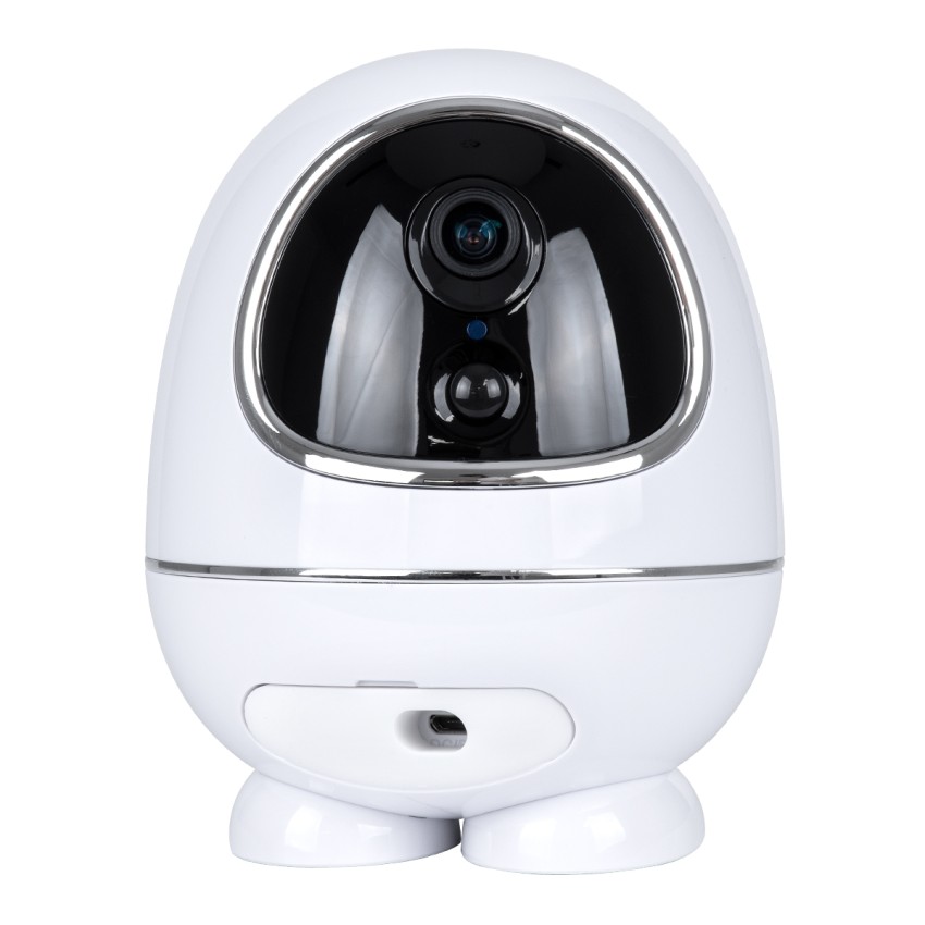 Rechargeable Table Camera WiFi HD 1080P 3MP 350° 5200mAh Two Way Audio & Motion Detection - Επαναφορτιζόμενη Επιτραπέζια Κάμερα WiFi HD 1080P 350° 5200mAh Διπλή Κατέυθυνση Ομιλίας με Ανιχνευτή Κίνησης - Λευκό