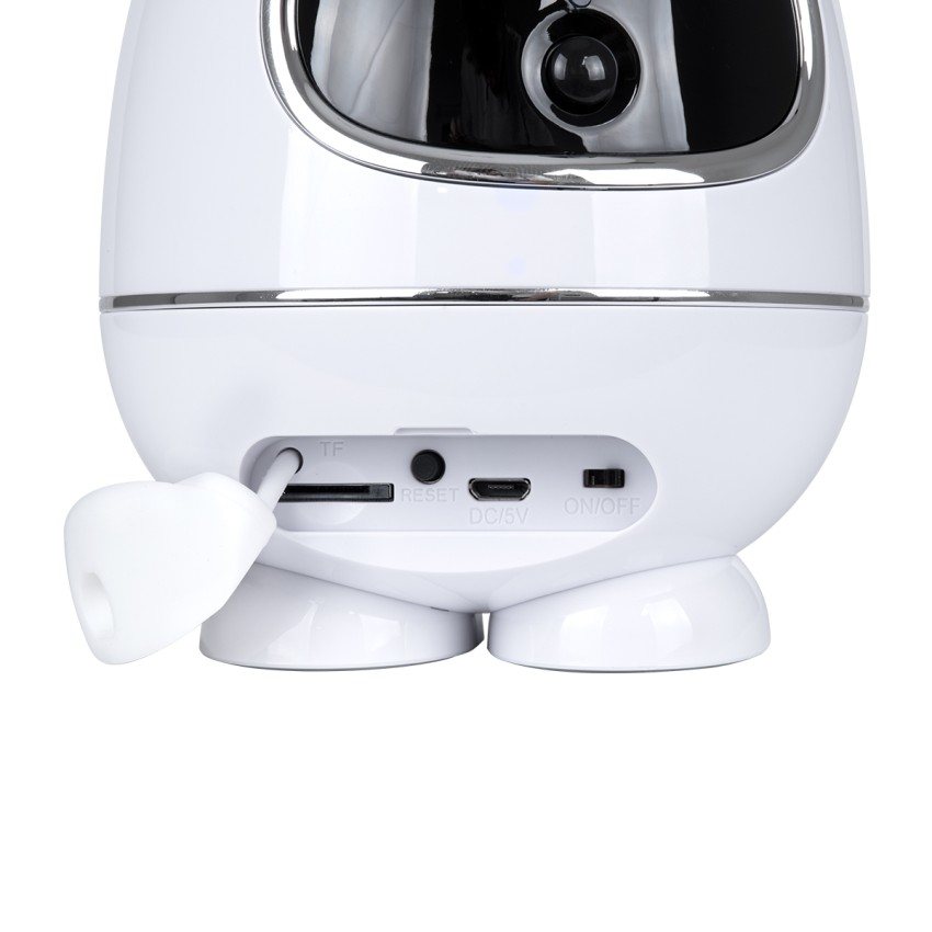 Rechargeable Table Camera WiFi HD 1080P 3MP 350° 5200mAh Two Way Audio & Motion Detection - Επαναφορτιζόμενη Επιτραπέζια Κάμερα WiFi HD 1080P 350° 5200mAh Διπλή Κατέυθυνση Ομιλίας με Ανιχνευτή Κίνησης - Λευκό