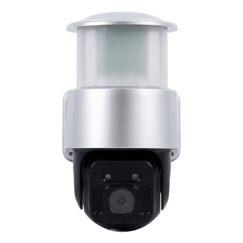 Αυτόνομος Ηλιακός Προβολέας LED SMD 24W 1200lm Camera 1080P 2MP WiFi 150° Μπαταρία 3200mAh Φωτοβολταϊκό Πάνελ Αισθητήρα Ημέρας-Νύχτας & Ρύθμιση Χρόνου Διπλή Κατέυθυνση Ομιλίας Αδιάβροχος IP66 Ψυχρό Λευκό 6000K - Ασημί