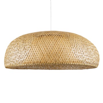 GLOBOSTAR® SAN TROPEZ  Boho Κρεμαστό Φωτιστικό Οροφής με Ντουί 1 x E27 AC 220-240V IP20 - Μπεζ - Μ100 x Π100 x Y35cm