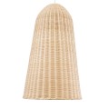FAROL  Boho Κρεμαστό Φωτιστικό Καμπάνα Μονόφωτο 1 x E27 IP20 Μπεζ Ξύλο - Μ60 x Π60 x Y100cm
