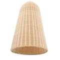 FAROL  Boho Κρεμαστό Φωτιστικό Καμπάνα Μονόφωτο 1 x E27 IP20 Μπεζ Ξύλο - Μ60 x Π60 x Y100cm