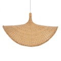 GLOBOSTAR® CUBA  Boho Κρεμαστό Φωτιστικό Οροφής με Ντουί 1 x E27 AC 220-240V IP20 - Μπεζ - Μ80 x Π80 x Υ49cm