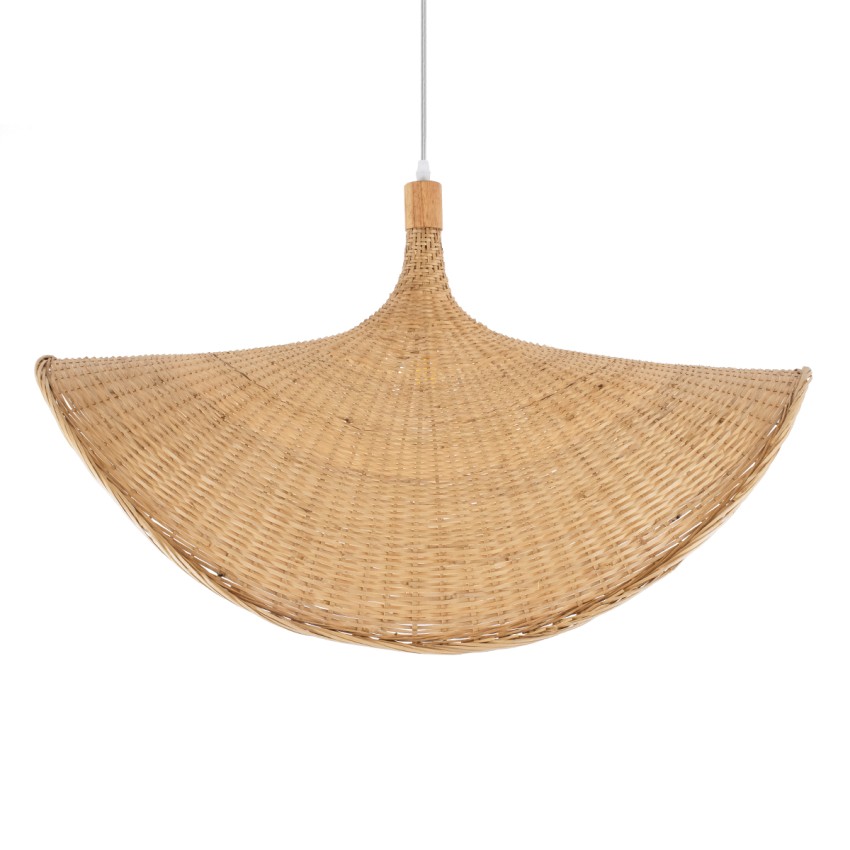 GLOBOSTAR® CUBA  Boho Κρεμαστό Φωτιστικό Οροφής με Ντουί 1 x E27 AC 220-240V IP20 - Μπεζ - Μ80 x Π80 x Υ49cm