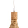 GLOBOSTAR® CUBA  Boho Κρεμαστό Φωτιστικό Οροφής με Ντουί 1 x E27 AC 220-240V IP20 - Μπεζ - Μ80 x Π80 x Υ49cm